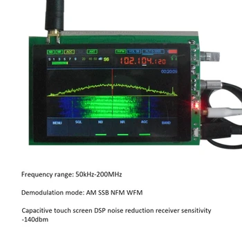 50K-200MHz Malahīts SDR Radio DSP Malahit SDR ŠĶIŅĶIS Raiduztvērēju Uztvērējs 3.5 Collu LCD 18046