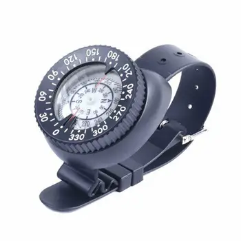 50m Ūdensizturīgs Kompasu, Zemūdens Iebruka Kempings Peldēšana Kompass Aproce ar Ūdenslīdēju Zemūdens Watchband Luminiscences Skalu Kompass