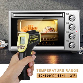 -50~600℃ / -58~1112℉ GM320S bezkontakta Rūpniecības Augstas Temperatūras rādītāju LCD Lāzera Rādītāju, Infrasarkano staru (IS Termometrs