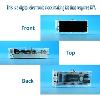 51 Single-chip Mikrodatoru Gaismu kontrole, LED Digitālo Displeju Elektronisko Pulksteni Pieņemšanas Komplekts DIY Ražošanas Piederumu Daļas