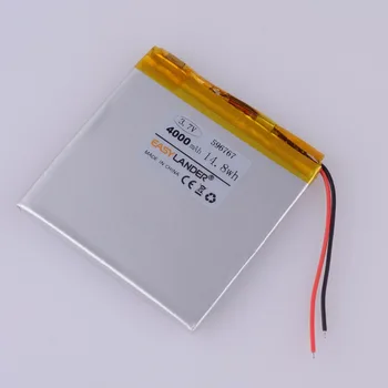 596767 606767 3,7 V 4000mAh Uzlādējams li Polimēru Li-ion baterijas Tablet PC iPAQ E-Grāmatu, DVD Consumer electronics drošības