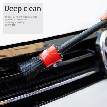 5gab Auto Detalizējot Suku Auto Tīrīšanas Birstes Universālās Riteņu Paneļa Gaisa Izplūdes Auto Detaļu Tīru Instrumenti, Auto Mazgāšanas Piederumi