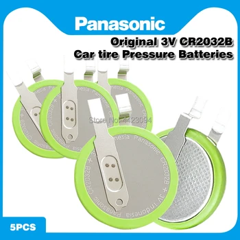 5gab/daudz Jaunu Oriģinālo Akumulatoru Panasonic CR2032B CR2032 CR2032HR 3 V Automašīnu Riepu Spiediena kontroles Poga Baterijas