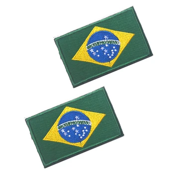 5gab Izšuvumi Emblēmu Brazīlijas Valsts Karogu, Brazīlija Militāro Izšūtās Emblēmas Taktiskās Plāksteris Āra Apģērbu Klp Soma 20497