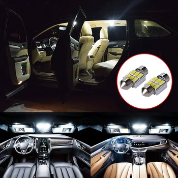 5gab Kļūdu Bezmaksas Auto LED Spuldzes Automašīnas salona Apgaismojuma Komplekts, Balts galda Lampas Iekštelpu Gaismas Mazda CX-5 CX5 CX 5 2012-2018 2019