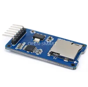 5GAB MicroSD kartes moduļa / SPI interfeiss / TF kartes lasītāja karte ar 3,3 V līmenis konversijas MicroSD atmiņas modulis