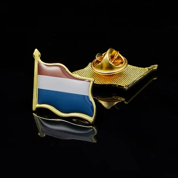 5GAB Nīderlande Valsts Karogu, Epoksīda Ilgviļņu Metāla Atloks Pin Žetons Broša