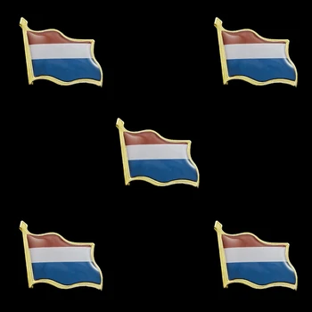 5GAB Nīderlande Valsts Karogu, Epoksīda Ilgviļņu Metāla Atloks Pin Žetons Broša