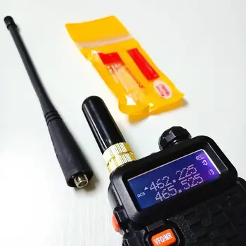5GAB SRH805S Īkšķi Antenas Radio Walkie talkie, 5cm Iegūt Īsu Antenu Dual Band UHF SMA-F-Baofeng UV-5R UV-82 BF-888S