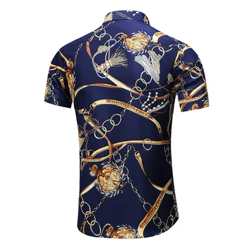 5XL 6XL 7XL Krekls Vīriešiem Vasaras Jaunā Modes Personības Iespiesti Īsām Piedurknēm Krekli Vīriešiem Ir 2021. Gadījuma Plus Lieluma Pludmale Havaju Krekls