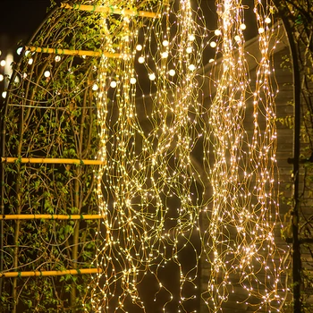 600 Led Vīnogulājiem gaismas Vara Stieples Filiāles gaismas led pasaku string gaismas Plug-In Adapteri, Kafejnīca, Kāzu svinības, Ziemassvētku Rotājumi