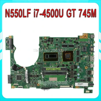 60NB0230-MBB000 Par ASUS Q550LF N550LF Klēpjdators Mātesplatē SR16Z i7-4500U GT740M DDR3 Pārbaudīts Bez valde