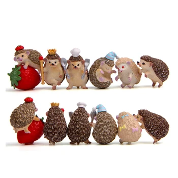 6Pcs Gudrs Ezis Miniature Dzīvnieki Mini Rotaļu Kuģi, Rotas, Galda, Galda Dekori Miniatūras Figūriņas Home Decoration Accessories