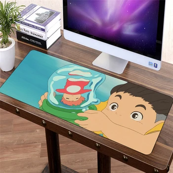 70x30cm Ponyo on the Cliff Cute Anime Peles Paliktņa Labākais Spēlētājs, Spēļu Lielu XL peles paliktnis Modes Gumijas Klēpjdatoru Notebook galda paklājiņš