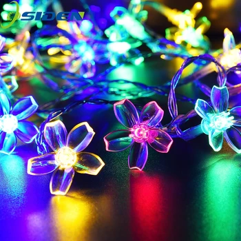 7M Saules String Ziemassvētku Apgaismojums Āra 23 ft 50 LED 3Mode Ūdensizturīgs Puķu Dārzs Ziedu Apgaismojums Puse Mājas Apdare