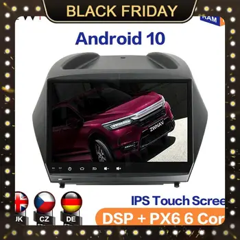 8Core Android 10.0 4G Ram Automašīnas radio, mūziku, video, dvd headunit gps navi Par Hyundai TUCSON, IX35 2009 2012 ar 4G rds aux swc