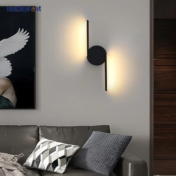 8W Jauno Radošo LED Sienas Lampas Dzīvojamā Istaba Guļamistaba Gultas Bēniņi White Black Deco Gaismas Iekštelpu Apgaismes Ķermeņi, Apgaismes iekārtas
