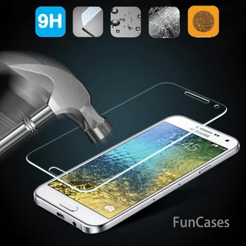 9H Rūdīta Stikla Samsung Galaxy J5 J7 J1 mini J3 A3 A5 A7 2016 S3, S5, mini S4 S6 Piezīme 3 4 5 Ekrāna Aizsargs Segtu Filmu