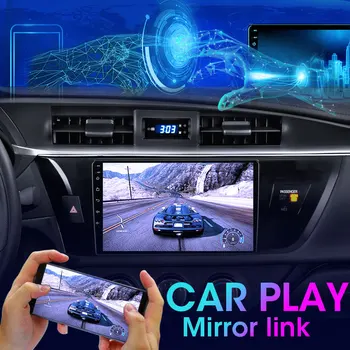 A11-Android 10 4G WIFI Automašīnas Radio Multimediju Video Atskaņotājs Toyota Corolla Ralink. - 2016. gada GPS Navigācijas 6G+128G DSP RDS IPS