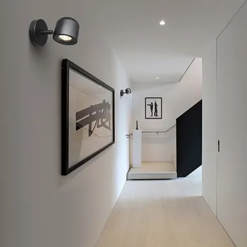 Aisilan Ziemeļu sienas gaismas pie sienas, regulējams lampu stils koridors, guļamistaba, dzīvojamā istaba AC85-260V 7W led vietas