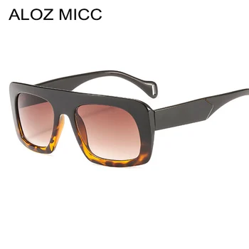 ALOZ MICC Sievietēm, Lielizmēra Kvadrātveida Saulesbrilles Vīriešiem 2019 Modes Multicolor Rāmja Saulesbrilles Sieviešu Retro Brilles Oculos Q569 23373