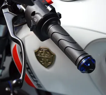Alumīnija CNC Gumijas Moto Stūres Retro Harley Style Daļas, Universālo Motociklu Aksesuāri, Motociklu Rokturis
