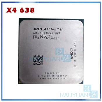 AMD Athlon X4 638 Quad-Core FM1 2.7 GHz, 4 MB, 65W CPU procesors gabalu X4-638 AD638XOJZ43GX (darba ) 638