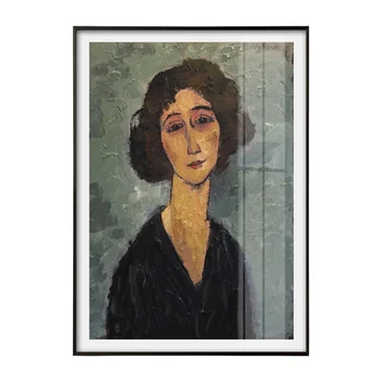 Amedeo Modigliani Itālijas Mākslinieka Audekls Mākslas Plakātu un Drukas Meitene Portretu Sienu Krāsošana Attēlu, viesistaba, Mājas Dekoru
