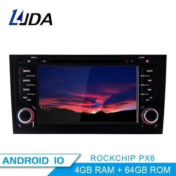 Android 10.0 4+64GB PX6 DSP Auto multimediju DVD Atskaņotājs, GPS, Radio AUDI A6 4B C5 1997-2005 GPS stereo Video 2 Din Auto Radio 23115