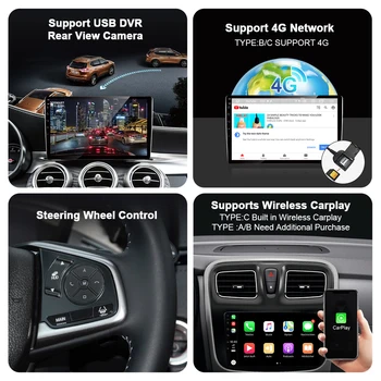 Android 10.0 Smart Auto Radio, Video Atskaņotājs Nissan Navara NP300 2016-2018 Auto Multimediju GPS Stereo Carplay 6G 128G Ne DVD