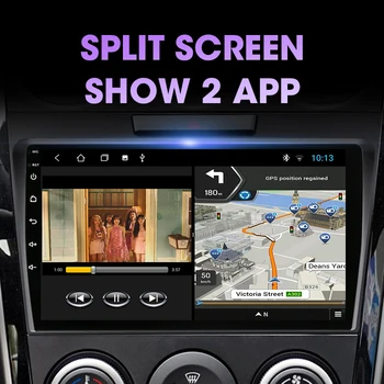 Android 10.0 Split Screen 4G+64G Auto Radio Multimediju Video Atskaņotājs Priekš MAZDA CX-7 2008-GPS Navigācijas 2 Din 4G+wi-fi RDS DSP