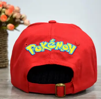 Anime Kabatas Briesmonis Ash Ketchum Cosplay Kostīmi Cepures Pokemon Klp Regulējams Izliektas Hat Visor Beisbola Cepure