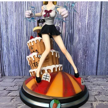Anime VIENS GABALS Burkānu Mēness Lauvas Salmu Kyarotto Ūdeļu Ģimenes Cepuri Pirāti Kaujas Versiju PVC Rīcības Attēls Modelis Statuja Rotaļlietas R16