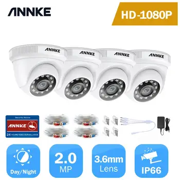 ANNKE 1080P HD TVI Novērošanas Kamera 2X 4X 2MP Dome Āra Ūdensizturīgs Korpuss 100ft Super Night Vision Smart IS CCTV Kameras 25935