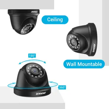 ANNKE 1080P HD TVI Novērošanas Kamera 2X 4X 2MP Dome Āra Ūdensizturīgs Korpuss 100ft Super Night Vision Smart IS CCTV Kameras