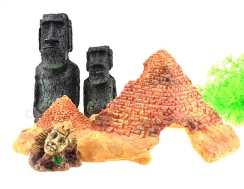 Anotācija Akvāriju Dekorēšana Lieldienu Salas Statuja Piederumi Akvāriju Zivju Tvertnes Ainavas Rotājumu Akvāriju Dekori