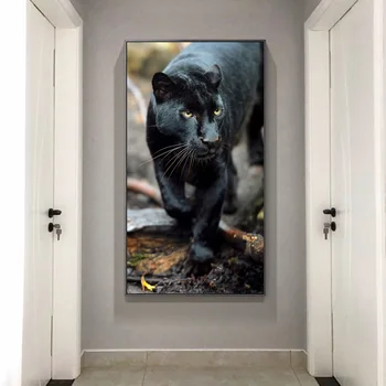 Anotācija Dzīvnieku Black Panther Sienas Mākslas Audekls Gleznošanai HD Izdrukāt Plakātu Panelis Guļamistaba, viesistaba, Mājas Dekoru Mākslinieciskus Attēlu 1936
