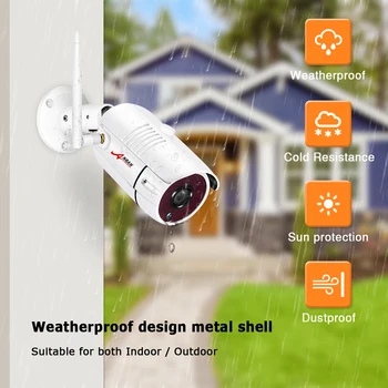 ANRAN 5MP H. 265+ Ultra HD Video Drošības Sistēmas 2/4CH Ūdensizturīgs Āra Bezvadu IP Kameras Plug & Play VRR Nakts Redzamības Komplekts