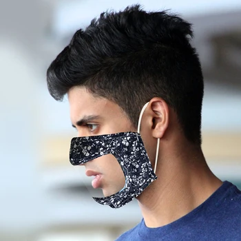 Anti-miglas Caurspīdīgu Sejas masku redzamas mutes, sejas segtu Deafs mutes maska PM2.5 Izolētas Riteņbraukšana Pretvēja Maska