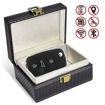 Anti Theft Faradeja Kaste Auto Keyless Signāla Bloķētājs Satefy RFID Faradeja Atslēgas Fob Aizsargs Novērstu Savu Atslēgu Fob Tiek Skenēta