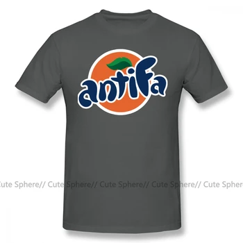 Antifa T Krekls Antifa T-Krekls Drukas Vīriešu Tee Krekls Ar Īsām Piedurknēm Smieklīgi Lielgabarīta Gadījuma Kokvilnas Tshirt