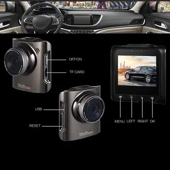 Anytek A3 Automašīnas DVR Novatek 96655 Auto Kamera Ar Sony IMX322 CMOS Super Nakts Dash Cam Auto DVR