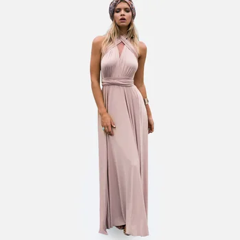 Aonibeier Sexy Sievietes Maxi Klubs Kleita Pārsējs Ilgi Puse Multiway Šūpoles Kleitas Konvertējamās Infinity Drēbes, Longue Famle 2019