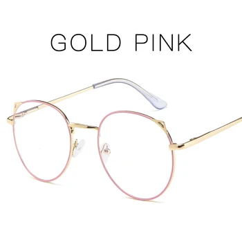 Apaļas Metāla Plānas Rāmis Brilles Skaidrs, Objektīvs Vintage Studentu Brilles Modes Bērni, Meitenes 242-001