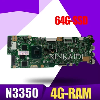 Ar N3350-CPU 4G-operatīvā ATMIŅA 64G-SSD Portatīvo datoru Mātesplati Par Asus Vivobook Flip TP401NA TP401N TP401MA TP401M Mainboard Testa labu