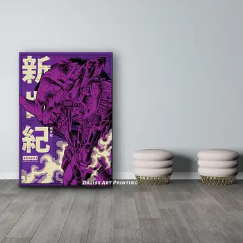 Audekls Anime Jaunu Evangelion Bildes Mājas Apdare Gleznas Plakāts HD Izdrukas Sienas Mākslas Moduļu Dzīvojamā Istaba Rāmjiem