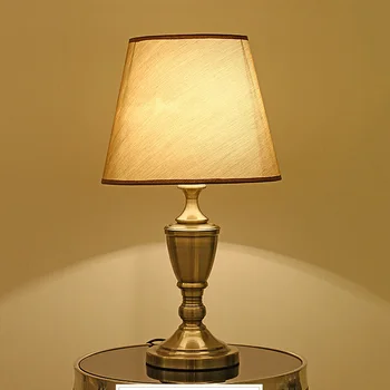 Audums galda lampas grīdas lampas, gultas, guļamistabas Amerikāņu modernās lampas, augstas klases viesnīca, telpas apgaismojumu dzīvojamā istaba studiju galda gaismas laternas