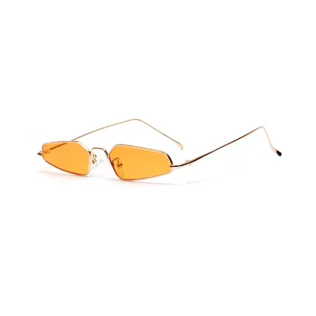 Augstas Kvalitātes Cat Saulesbrilles Mazo Metāla Rāmis Modes Saules Brillēm, Dāmas Vintage Šauras Brilles Vīriešiem punk dziedājis;ēzeļu FML