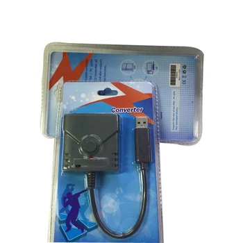 Augstas kvalitātes USB Gamepad Kontrolieris Pārveidotāja Adapteris Connnector par PS2 uz PS3 / PS4 Kuģīši Playstation 3/4