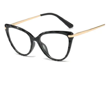 Augstas kvalitātes Vintage kaķu acu brilles Sievietēm pārredzamu skaidrs, briļļu rāmji Dāmas acu brilles stilīgas brilles 41095